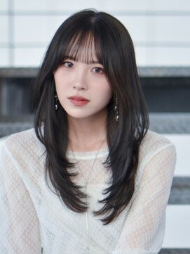 ウィズ 柏店(Wiz) 《韓国ハッシュカット》で叶う♪《黒髪ロング》の束感レイヤー