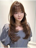 韓国風ワンカールレイヤーロング【romp恵比寿】【元久翔】i