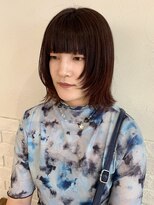 リリィ ヘアデザイン(LiLy hair design)&nbsp;【minami】顔周りレイヤー／レッドブラウン