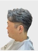 大人メンズ◎刈り上げフェザーショート×センターパート