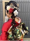 【64.成人式×振袖×着付け・ヘアセット・ヘアアレンジ】