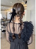 ツインタイトヘアアレンジ