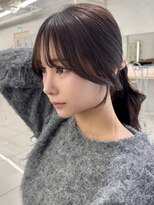 アッシュ 新杉田店(Ash)&nbsp;レイヤーカット韓国ダブルカラー顔周り前髪カットボブ