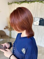 メゾンルヴェール 岐阜穂積(Maison LeVert)&nbsp;アプリコットオレンジ/髪質改善oggiottoトリートメント