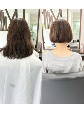 ヘアブリス アナザーワールド(hair bliss ANOTHER WORLD) ワンレングスボブ