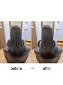ヘアエステコース+カラー+カット・髪質改善・縮毛矯正・白髪染め