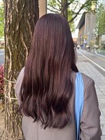 ビーハイブ 仙台駅前店(Behive) レッドブラウン/ブリーチなし暖色/ロングパーマ/20代30代