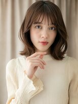 カバーヘア ブリス 志木南口駅前店(COVER HAIR bliss)&nbsp;ヘーゼルブラウン大人美人クラゲヘア結べるくびれボブ30代40代W