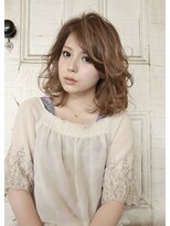 マイティ バイ エイチ(mighty by H)&nbsp;mighty【鎖骨ミディ】×ルーズウェーブ