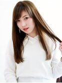 ハイトーン×ストレートロングで可愛いさを☆【小岩】