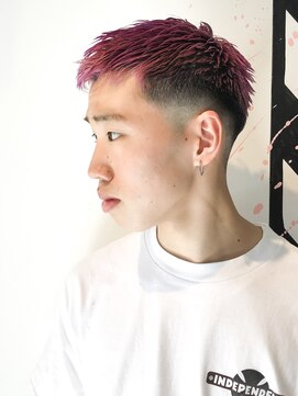 メリケンバーバーショップ コウベ(MERICAN BARBERSHOP KOBE) オシャレ度アップ上級者ネープレスツーブロックアクセント