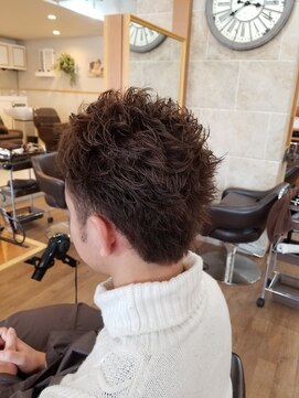 ルークス 中央林間(LOOOKS) メンズスタイル カラー&パーマ 2ブロック 無造作