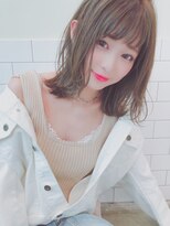 シエナ(CIENA)&nbsp;【CIENA】シースルーバングのオリーブグレージュ ＠酒井