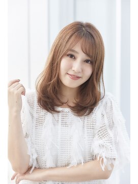 ミチオ ノザワ ヘアサロン ギンザ(Michio Nozawa HAIR SALON Ginza) ヌーディベージュ×フレアカール