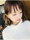 shiwuミディアム小顔ヘア
