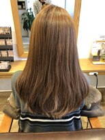 小さな美容室 ハナ(hana)&nbsp;明るめだけど落ち着きのあるほうじ茶色カラー