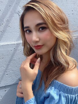 アローラ 三軒茶屋(Allora) カジュアル外国人風ヨシンモリ×フェイスフレーミング