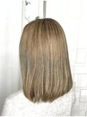 【河野有希】脱ヘナのハイトーンミルクティベージュ