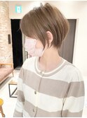 《30代40代》白髪ぼかしハイライト×前下がりボブ【イケダ】