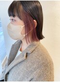 グレージュ/インナーカラー