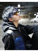 韓国ショートマッシュ インナーブルー