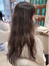 王道ストレートロングはツヤが命　before