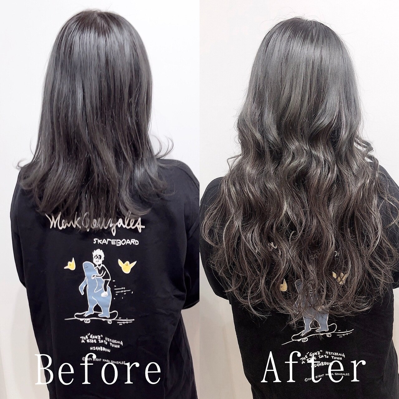 透け感グレージュスタイル#シールエクステ#グレーベージュ#栃木