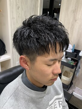 ヨシザワインク バンダイ(YOSHIZAWA Inc. BANDAI) 黒髪ツーブロックショートスタイル