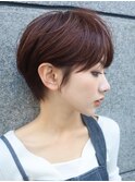 ショコラアッシュヘルシースタイルふんわりカールショート
