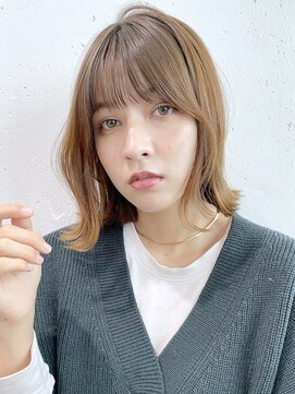 アイティーバイアルバム 松戸店(IT by ALBUM) シンプル外ハネボブ_ショコラアッシュヘルシースタイル_28799