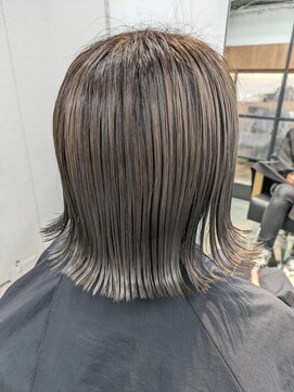 ナンバースリー 溝の口店(Number Three) 切りっぱなしグレージュ