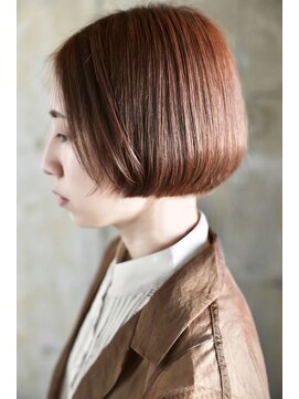 リブロ(liblo) 切りっぱなしボブショート × ウォームベージュ【liblo】