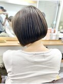 バレイヤージュ髪質改善レイヤー透明感白髪染めグレージュ中野