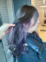 エン(en)&nbsp;インナーカラーミディアムレイヤーパープルアッシュ