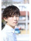 緩めツイストスパイラルパーマスタイル