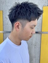 ニアウ 高崎店(Niau)&nbsp;メンズショートツイストスパイラルパーマ群馬高崎眉毛