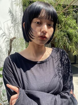 ノラギンザユー(NORA GINZA/U) 顔まわりカット前髪カットミニボブシャギーレイヤー