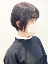 モリオフロムロンドン 松戸店(Morio from London)&nbsp;【松戸　石山】前下がり丸みショートボブ透明感カラー