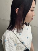 【Barouche/中島綾子】　インナーカラー　くすみピンク　堀江