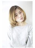 ニュアンスグラデーションボブ 髪質改善