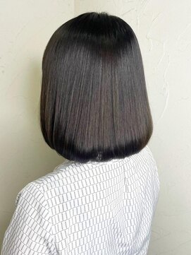レイール 下北沢(Reir) 【Reir_下北沢】*ツヤAラインボブ+ナチュラルストレート