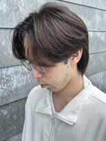 ヒュイル バイ ニアウ(Hwyl by Niau) メンズマッシュセンターパートスパイラルパーマニュアンスパーマ