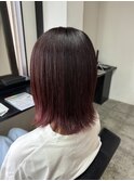 ダークチェリー×外ハネボブ