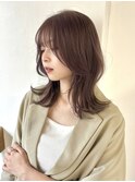 【amoretto_ yu-ka.】くびれカット/ラベンダーブラウン