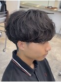 初パーマでも◎緩めシャドウパーマメンズサロン20代メンズカット