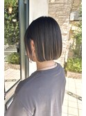 ストレートボブ×アンブレラカラー