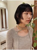 ★ハッシュボブ/ボブレイヤー/イメチェン/黒髪ボブ/銀座20代ボブ