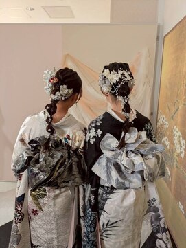 コワファースト 大分(COIFF1RST) 成人式/編みおろしスタイル/姉妹