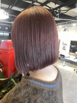 フラバー(flover)&nbsp;【切りっぱなしボブx透明感ピンクバイオレット】ブリーチなし