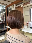 首がキレイにみえるボブ